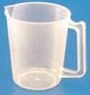 Polypropylene Autoclavable PP Measuring Jar with Handle