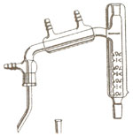 1242 Distillation Head  Jacketed  Vigreux  Micro