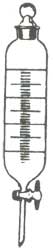 Separating Funnels with PTFE Plug Cylindrical Graduated