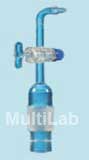 Cone Adapters Right Angle Connection with Glass Stopcock