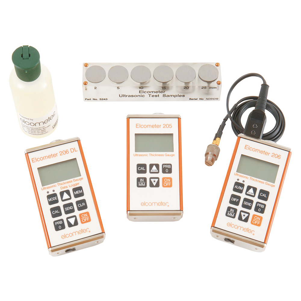 Elcometer 205,206,206DL Ultrasonic Thickness Gauges