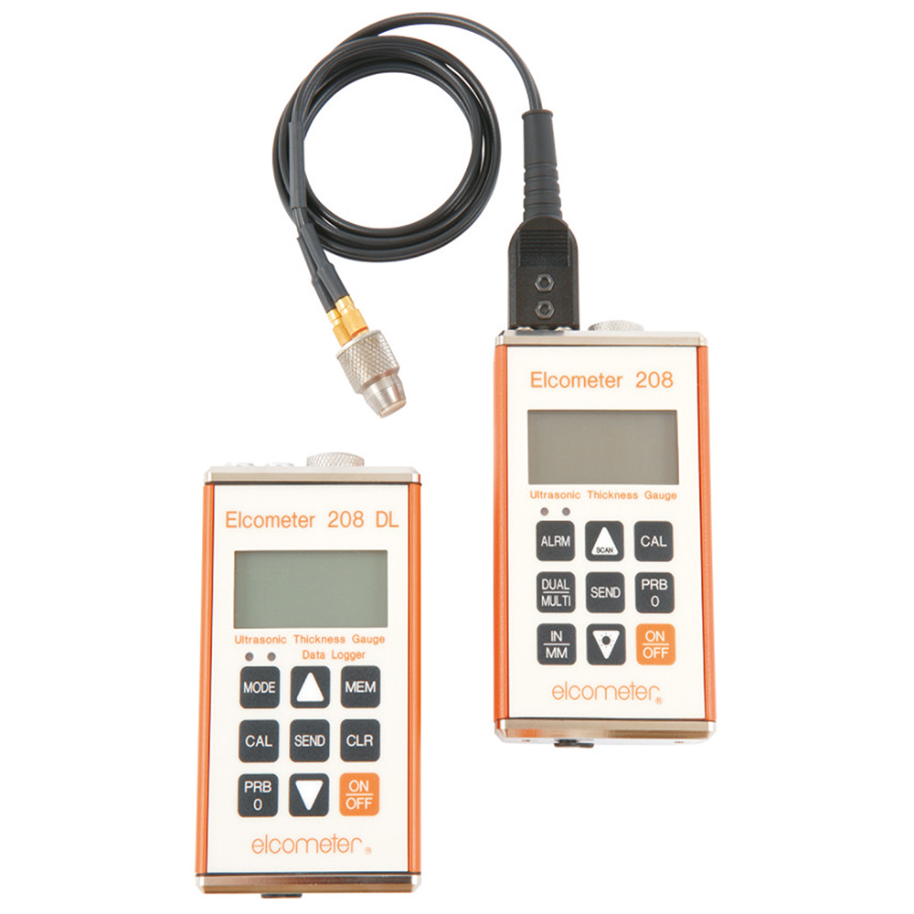 Elcometer 208 & 208DL Ultrasonic Thickness Gauges